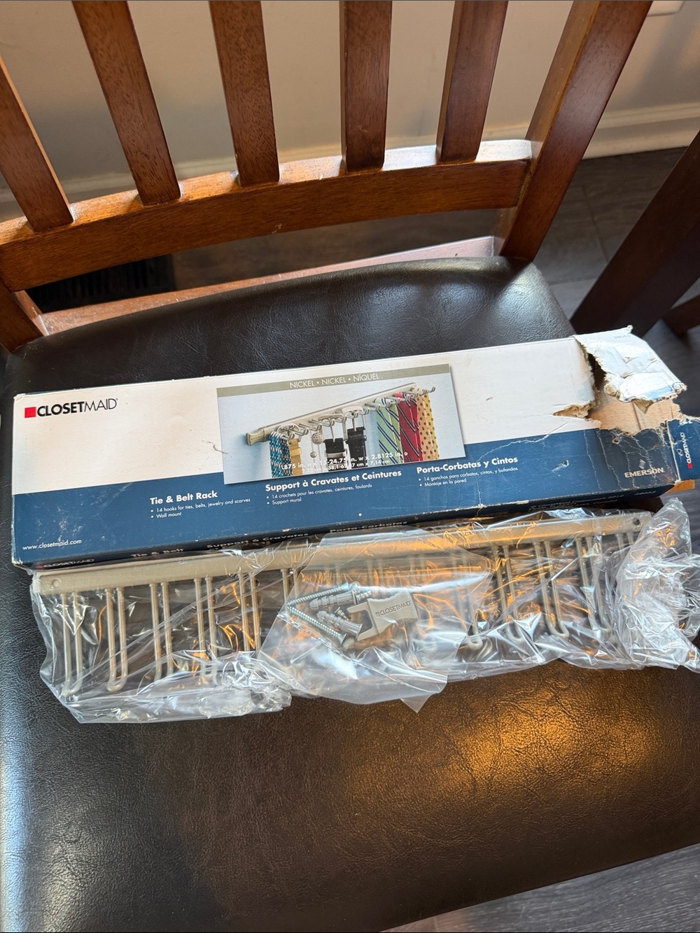 NIB Closetmaid Tie and Belt Rack